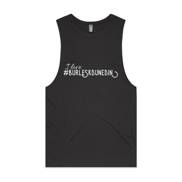 Men's Singlet- I love Burlesk Dunedin Thumbnail