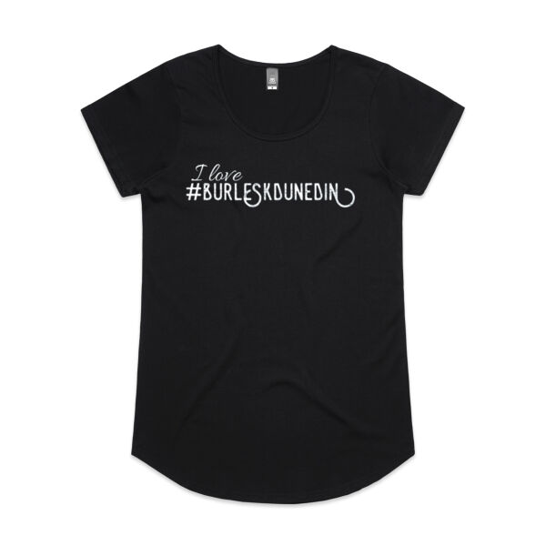 Woman's T-Shirt - I love Burlesk Dunedin Thumbnail